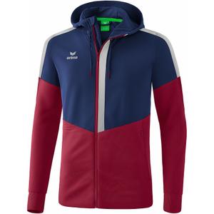 1032053-hooded-jacket-erima-training-marineblauw-burgundy-zilver