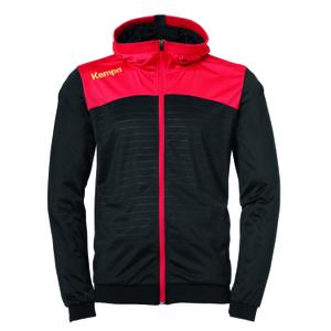 200225609-kinderjas-met-capuchon-kempa-emotion-2-0-zwart-rood