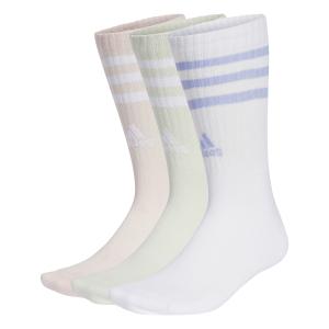 iz0123-sokken-adidas-cushioned-crew-3-stripes-x3-wit-zandroze-linnengroen