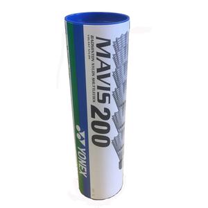 251m200-buis-met-6-badminton-shuttles-yonex-mavis-200-wit-tu