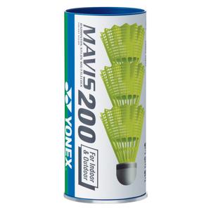 252m200outx3-buis-met-3-badminton-shuttles-yonex-mavis-200-geel-tu
