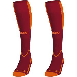 3866-u-13-sokken-jako-lazio-bordeauxrood-oranje-fluo