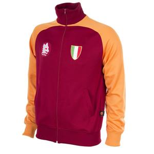 881-018-trainingsjas-met-rits-as-roma-1983-bordeauxrood-oranje