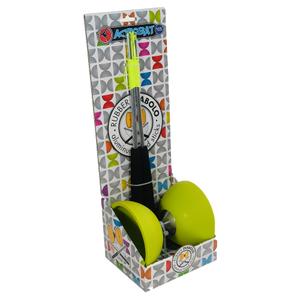 eu515722-diabolo-set-met-aluminium-stokjes-acrobat-lichtgroen-12-cm