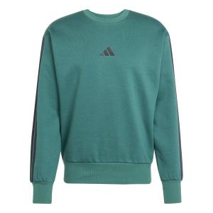 je6306-sweatshirt-adidas-essentials-3-stripes-fleece-groen-zwart