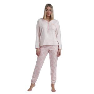 60234-0-000055-dames-pyjama-met-lange-mouwen-en-knoopsluiting-admas-classic-soft-coral-style-koraal