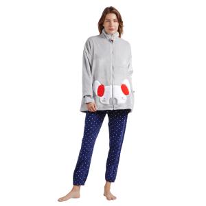 67074-0-000104-warme-lange-mouwen-damesrobe-admas-good-morning-mouse-grijs