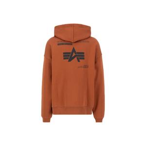 146336-709-sweatshirt-met-hoodie-en-bedrukte-achterkant-alpha-industries-logo-hazelnootbruin