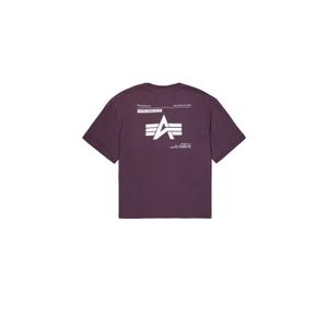 146507-719-t-shirt-met-bedrukking-op-de-rug-alpha-industries-logo-pruim