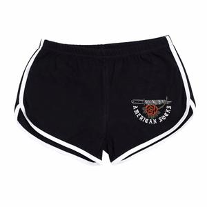 asg084-damesshort-american-socks-fake-love-zwart-design
