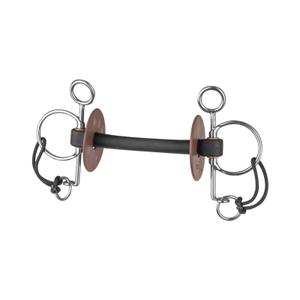 6537800-125-extra-zachte-pelham-voor-paard-beris-zilver-zwart-bruin