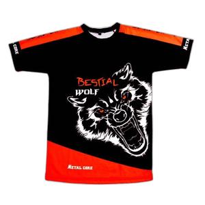 speedy0-t-shirt-hardlopen-bestial-wolf-zwart-rood