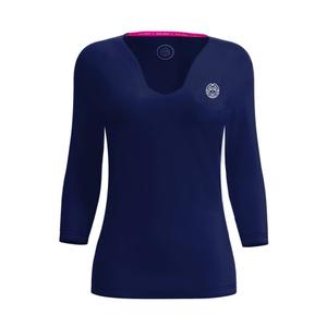 w1330002-dbl-damestrui-met-v-hals-en-3-4-mouwen-bidi-badu-crew-donkerblauw