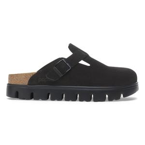 1028317-damesklompen-birkenstock-boston-chunky-suede-leather-zwart-zwart