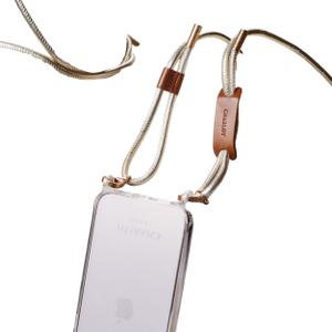 noga-gold-leren-koord-voor-smartphone-charlot-paris-oranje-140-cm
