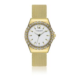 cma7-b038g-vrouwenhorloge-clare-moss-classic-link-gold-white-36-mm
