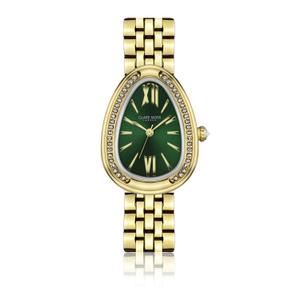cma9-b094g-vrouwenhorloge-clare-moss-vintage-link-goud-groen-zonnestralen-27x36-mm