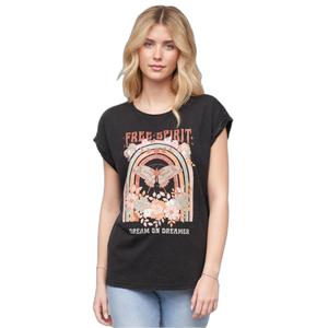25016007-00007-dames-t-shirt-cloud5ive-77-free-spirit-zwart