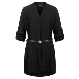 5126cl5-00007-chiffon-overhemdjurk-met-ceintuur-voor-dames-cloud5ive-zwart