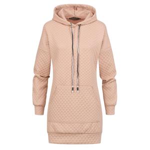 5130cl5-00003-damessweatshirt-met-capuchon-ruitpatroon-en-kangoeroezak-cloud5ive-beige