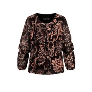 5202cl5-00007-chiffon-blouse-met-ornamentprint-op-damesensemble-cloud5ive-zwart