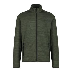 30e9707-22es-fleece-met-rits-cmp-oil-green-mel-nero