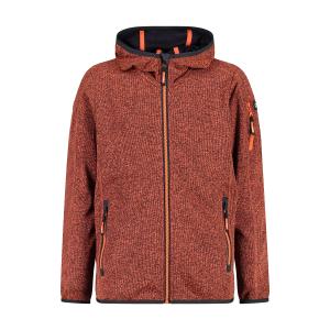 30h5914-19cl-kinder-fleece-met-capuchon-cmp-arancio-antracite