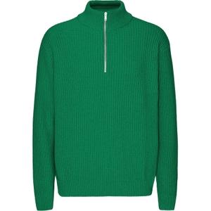 cs5091-kellygreen-1-4-rits-trui-colorful-standard-merino-kelly-green-driekleurig-groen