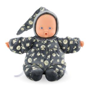 9000020120-doudou-corolle-babipouce-brille-dans-la-nuit-zwart-28-cm