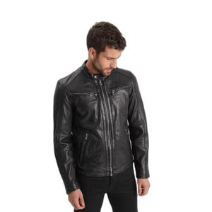 101843-black-leren-jas-daytona-73-gafino-lamb-vita-zwart