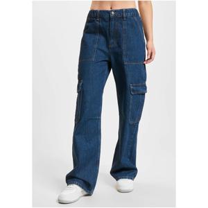 dfljs194-00197-denim-cargobroek-dames-def-donkerblauw