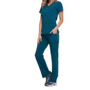 dke625-caribbeanblue-t-shirt-met-hartjes-voor-dames-dickies-medical-caribisch-blauw