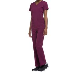 dke625-wine-t-shirt-met-hartjes-voor-dames-dickies-medical-wijn