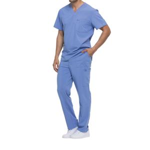 dke645-ciel-t-shirt-met-v-hals-dickies-medical-hemelsblauw