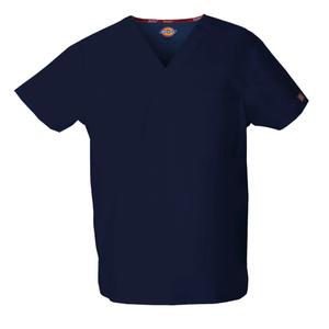 dke83706-navy-t-shirt-met-v-hals-dickies-medical-marine