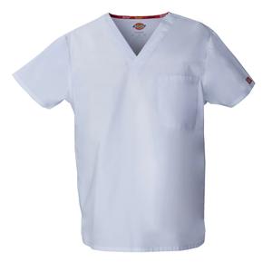 dke83706-white-t-shirt-met-v-hals-dickies-medical-wit