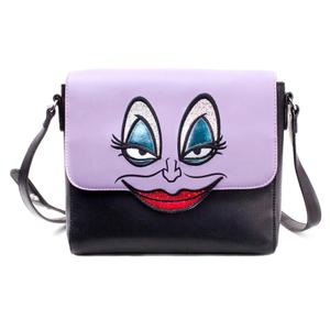 8718526102253-schoudertas-voor-meisjes-difuzed-little-mermaid-ursula-paars-zwart-23-5x6x19-5-cm