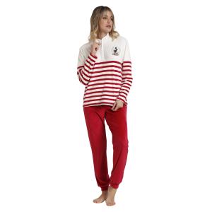 62664-0-000301-gestreepte-pyjama-met-lange-mouwen-voor-dames-disney-king-mickey-wit-rood