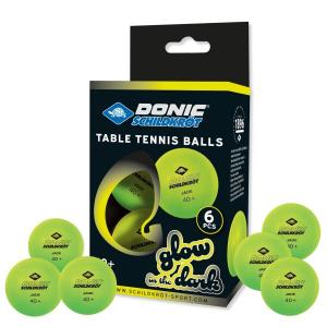 608507-tafeltennisbal-donic-schildkrot-glow-in-the-dark-poly-40-x6-groene-tu