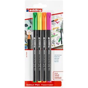 261054-set-van-4-neon-markers-edding-1200-veelkleurig-veelkleurig-tu
