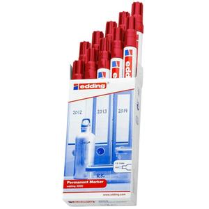 261060-markers-edding-3000-x10-rood-tu