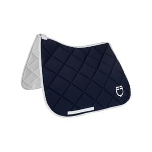 eth09022l-navy-white-dressuurtapijt-voor-paard-van-technische-stof-met-logo-equestro-marine-wit