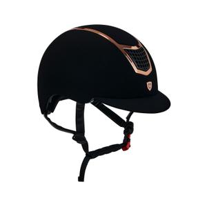 etu00004-black-rosegold-rijhelm-equestro-modello-eclipse-plain-velvet-zwart-rosegoud