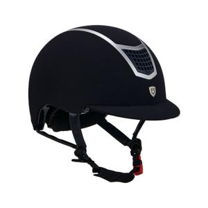 etu00004-navy-silver-rijhelm-equestro-eclipse-plain-velvet-marine-zilver