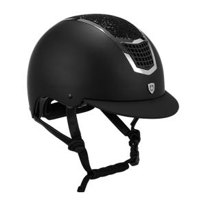 etu00006-black-silver-rijhelm-equestro-eclipse-stone-mat-rowel-fitting-zwart-zilver