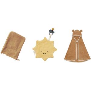 2006239229-cadeaupakket-fopspeen-washandje-babyhanddoek-fabelab-terry-caramel-mix-tu