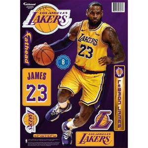 1019009-meerdere-gebruiksstickers-los-angeles-lakers-lebron-james-nba-geel-zwart-tu
