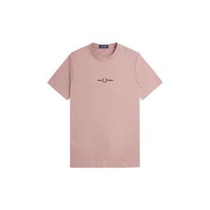 fpm4580-s52-t-shirt-fred-perry-emboidered-donkerroze