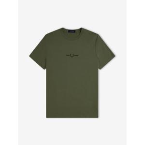 fpm4580-w19-t-shirt-fred-perry-embroidered-groene