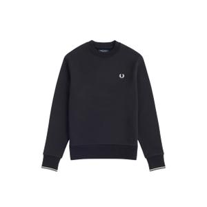 fpm7535-184-sweatshirt-fred-perry-zwart